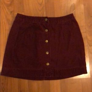 Burgundy Pencil Skirt